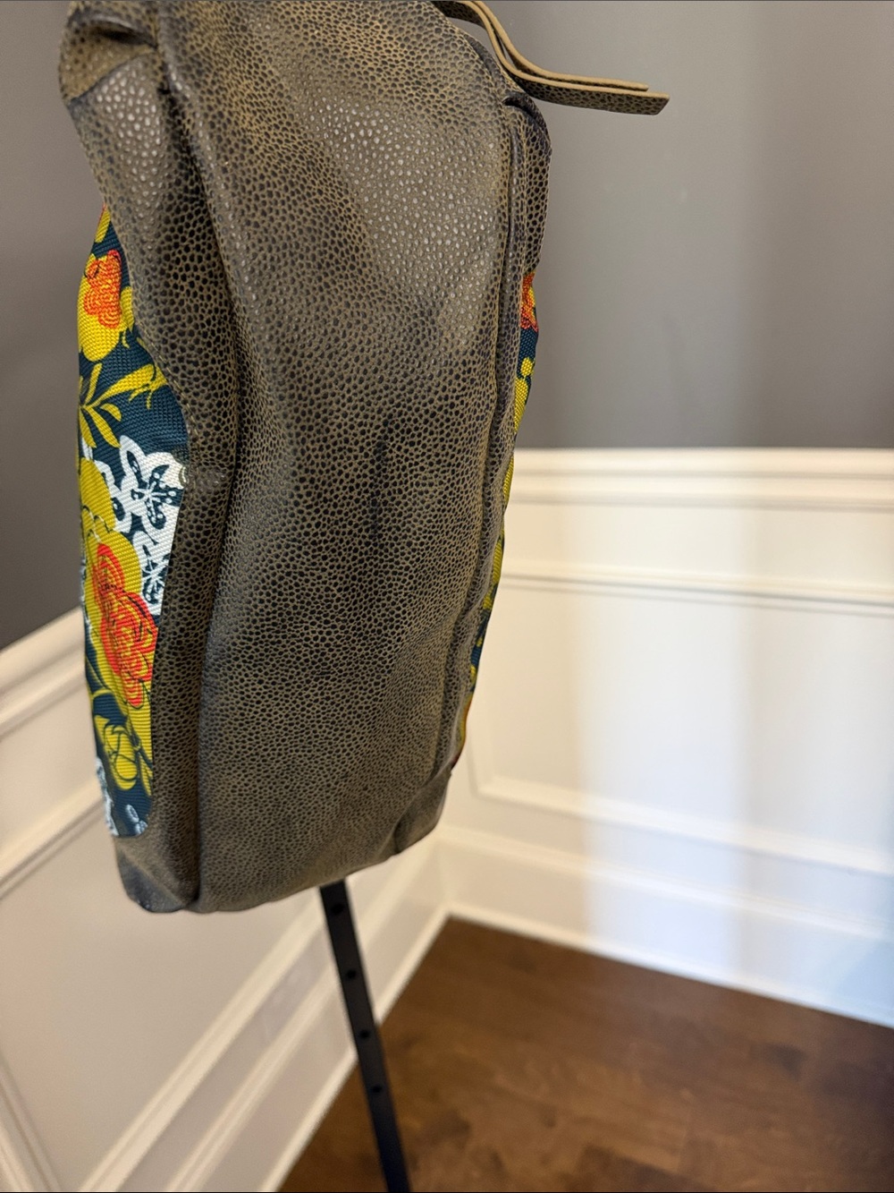 Haiku Yellow & Orange Floral Crescent Shoulder Bag - Picture 9 of 14